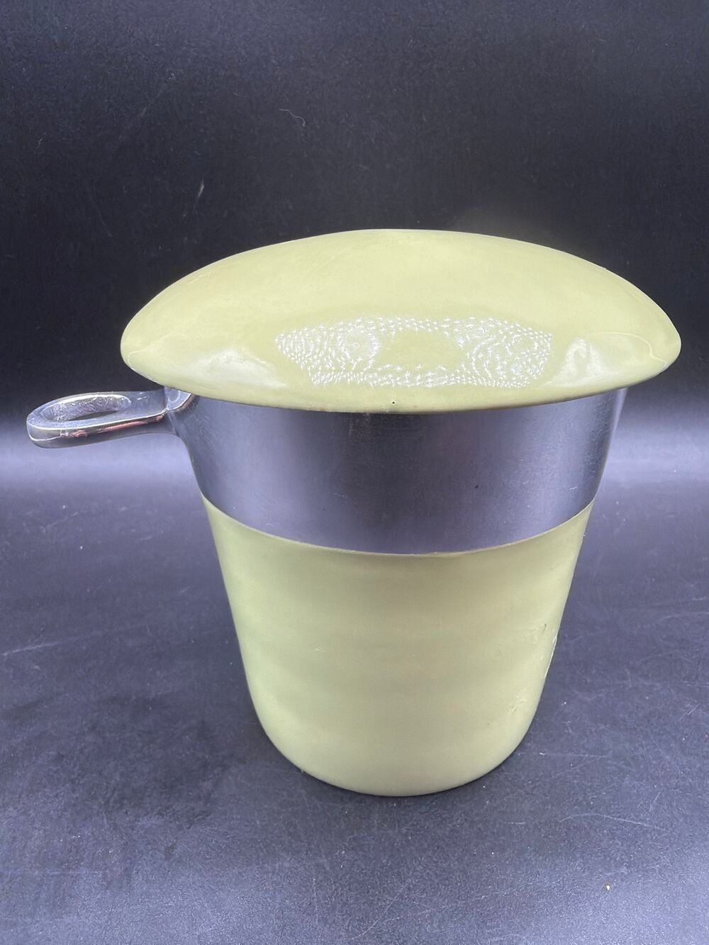 Nima Oberoi Lunares Ice Cream Pint Holder Server w Lid Pistachio Green No Scoop